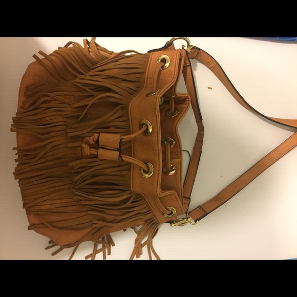 expressions nyc Handbags - Brown purse w/ Fringe